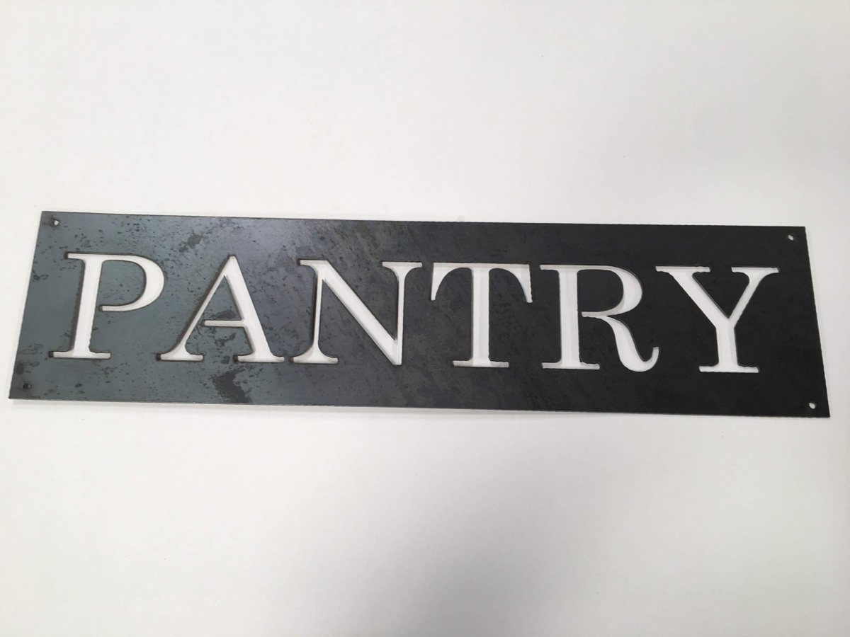 Pantry Sign Texas Mounted Longhorns